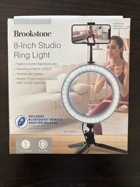 Brookstone 8-Inch Studio Ring Light